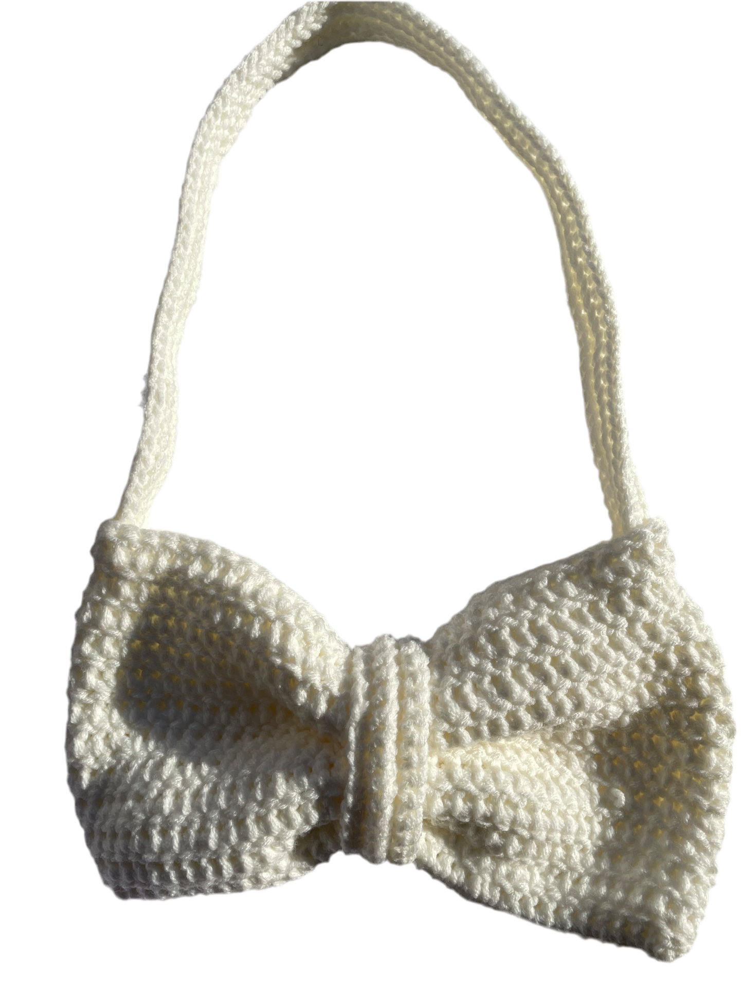 White Bow Bag